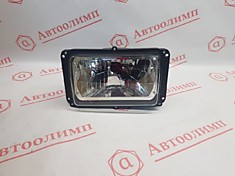 Фара квадратная МАЗ,КАМАЗ. с гладким стеклом 36.3775